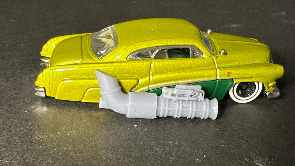 upturned Jet engine