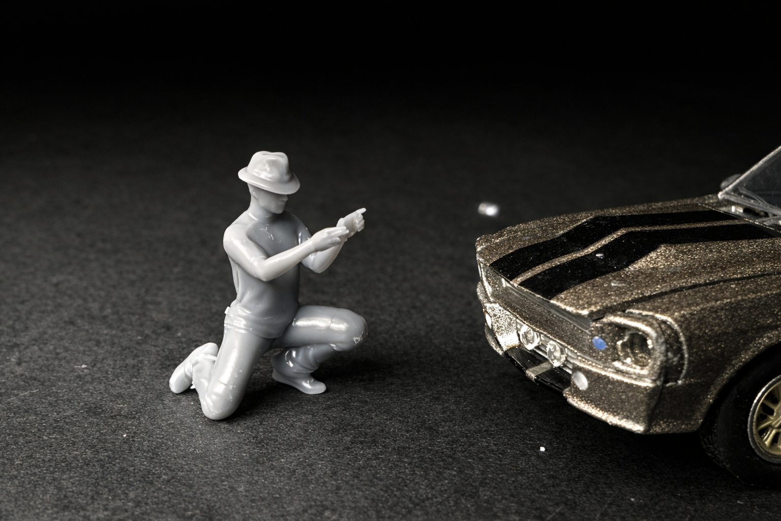 Carlos taking a picture with his phone